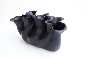 Black Petal Vase