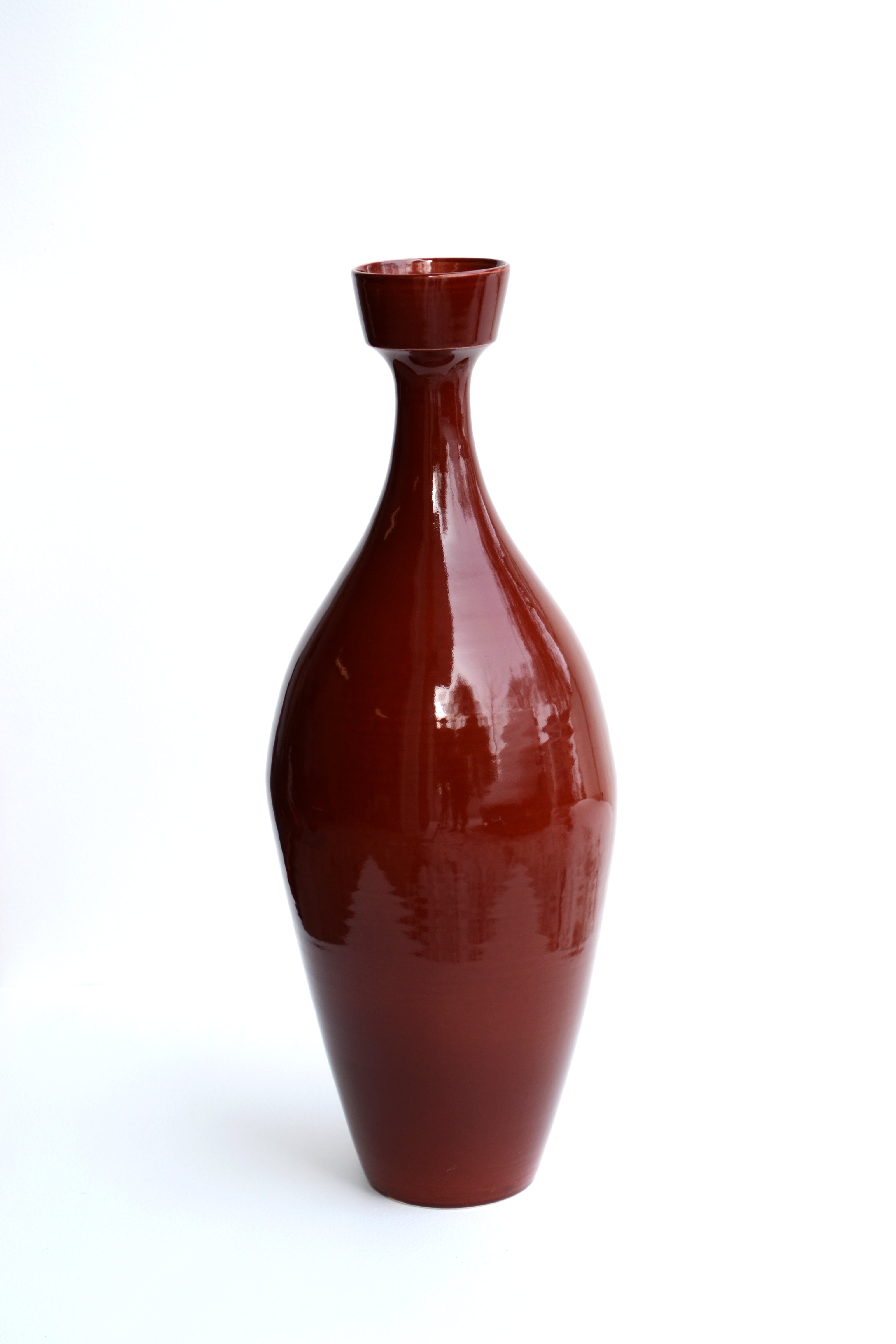 Deep Ruby Red Vase