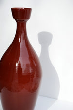 Load image into Gallery viewer, Deep Ruby Red Vase
