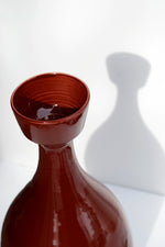 Load image into Gallery viewer, Deep Ruby Red Vase
