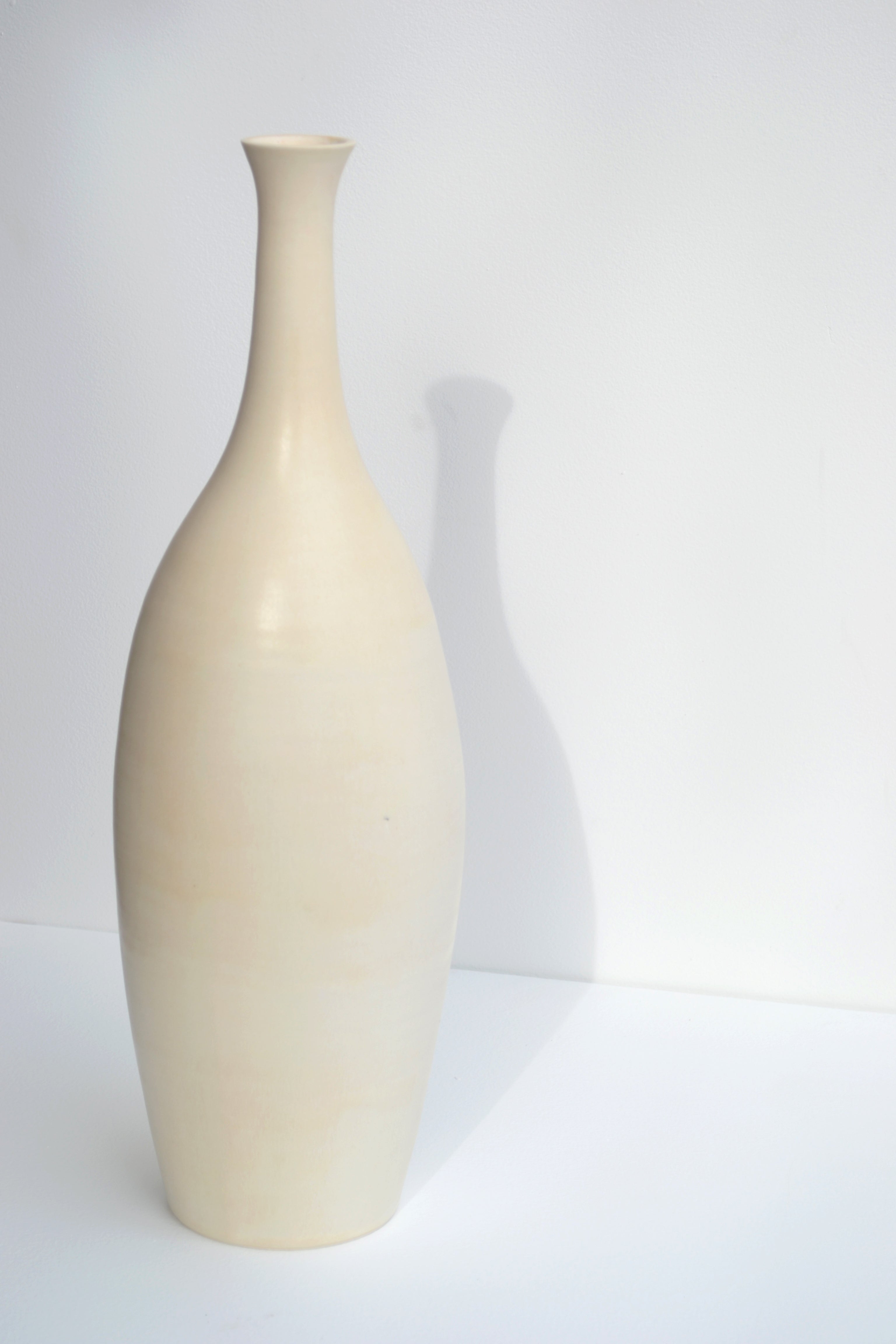 Satin Cream Vase