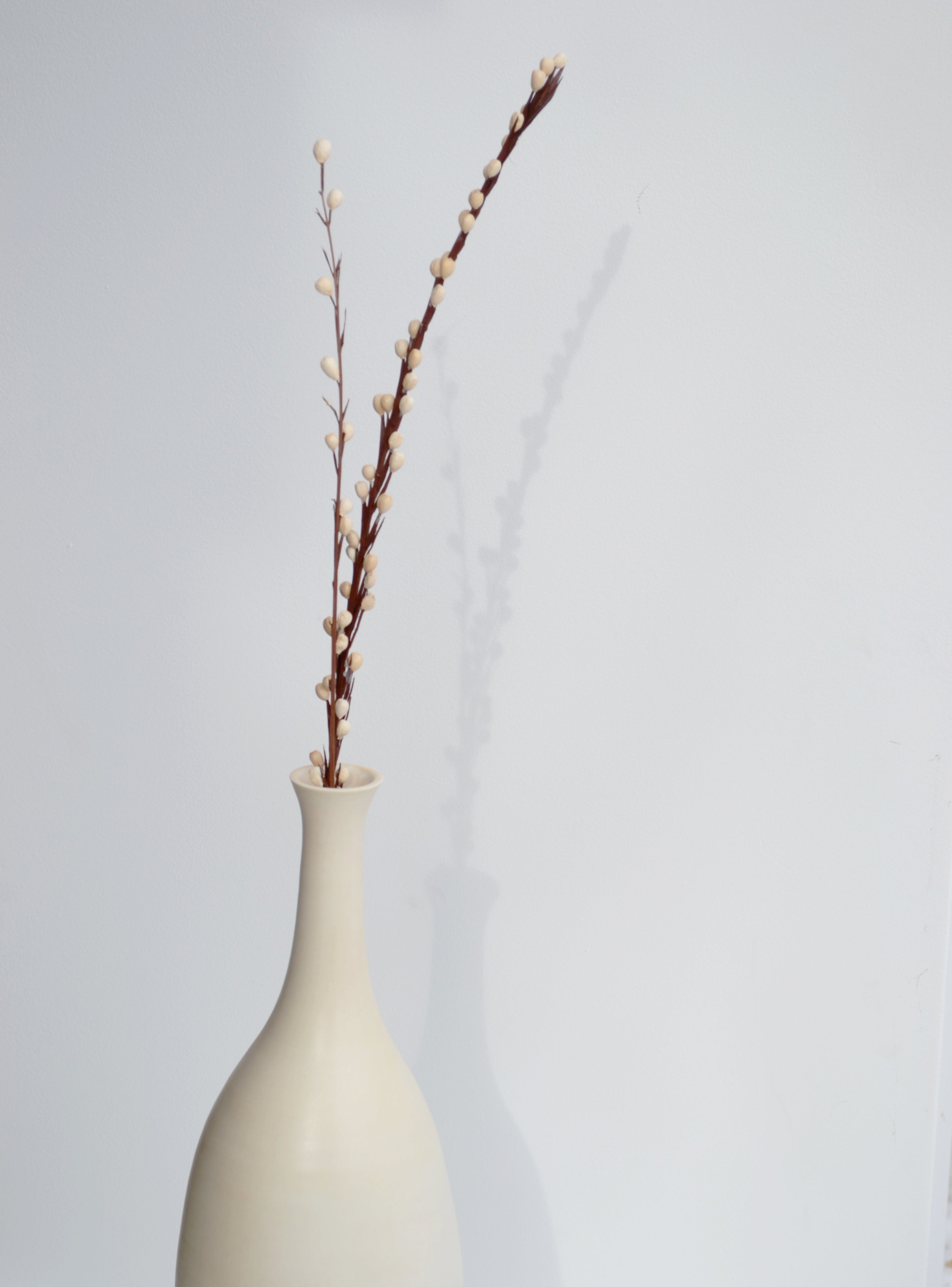 Satin Cream Vase