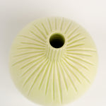 Load image into Gallery viewer, Light Green bud vase | Carved
