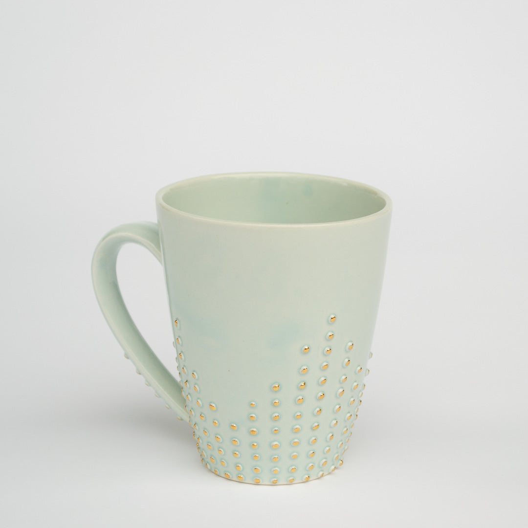 Dotted Mug | Gold Studs